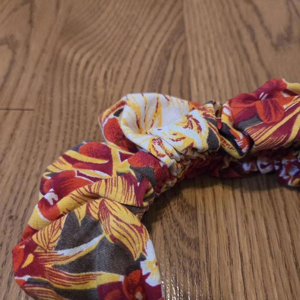 Fly By Night Crown Floral Headband Scrunchie Hair Accessory Artisan Boho Classic - Picture 4 of 8